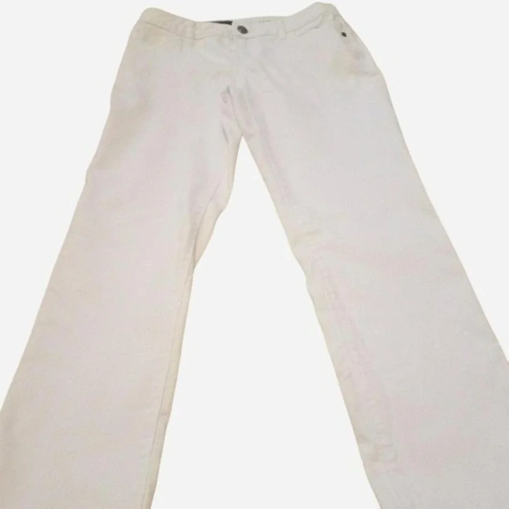 Simply Vera‎ Wang White Capri Jeans Size 2 Mid Rise Stretch Denim